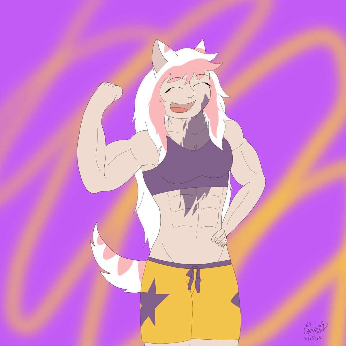Yokoka went to the gym to get buff like the women on tv. Now she can carry her prince everywhere. 
Yokoka belongs to <a href="/ClefdeSoll/">🪻 Chris/クリス @ all dcmk 🔍</a> 
#fanart #webcomic