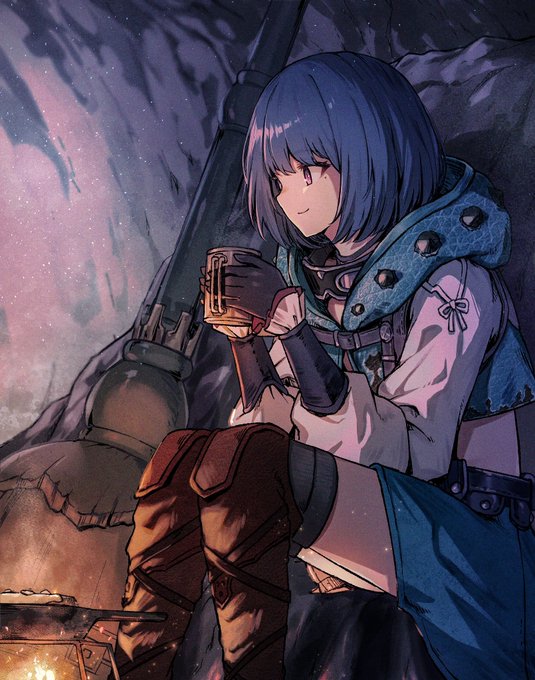 ひとやすみ🍖
#泡色模様 