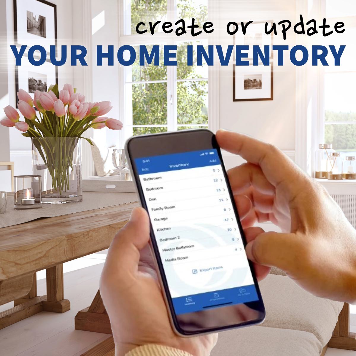 Spring into action! 🌱 An accurate home inventory helps your insurance carrier settle claims if disaster strikes.

The free Home Inventory App from <a href="/naic/">National Association of Insurance Commissioners</a> could be your BFF 🥰

Find it wherever you get your apps! Details: content.naic.org/consumer/home-…

#BePrepared #SpringCleaning