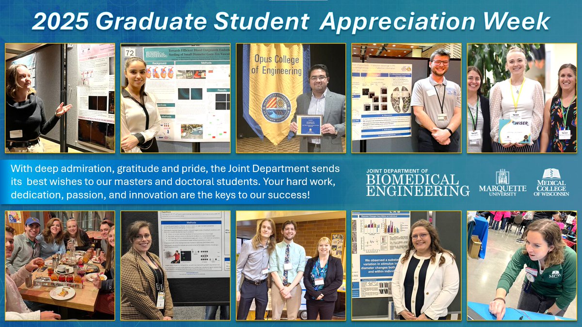 Excited to kick-off #GradStudentAppreciationWeek and use this time to highlight and celebrate all of the wonderful achievements of our Joint Department graduate students! You are the heart of this department!