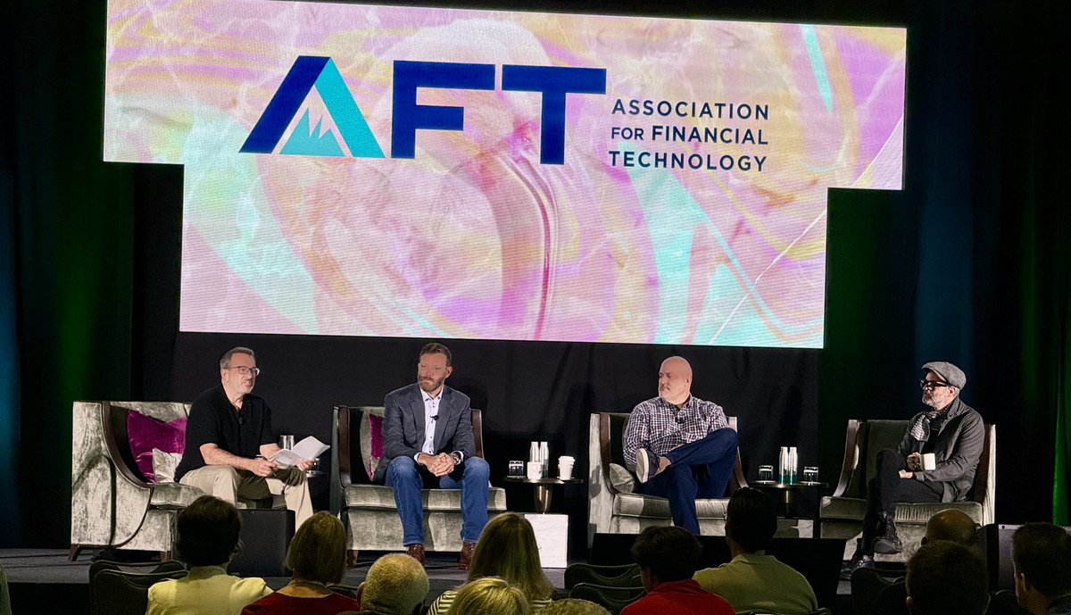 So excited about this session at <a href="/AFTWeb/">AFT</a> 

Brandon Dewitt Technology Keynote 

<a href="/wadearnold/">wadearnold</a> Ben Metz and <a href="/weshummel/">Wes Hummel</a> with <a href="/sam_maule/">Sam Maule</a> 

#AFTSpringSummt #Fintech