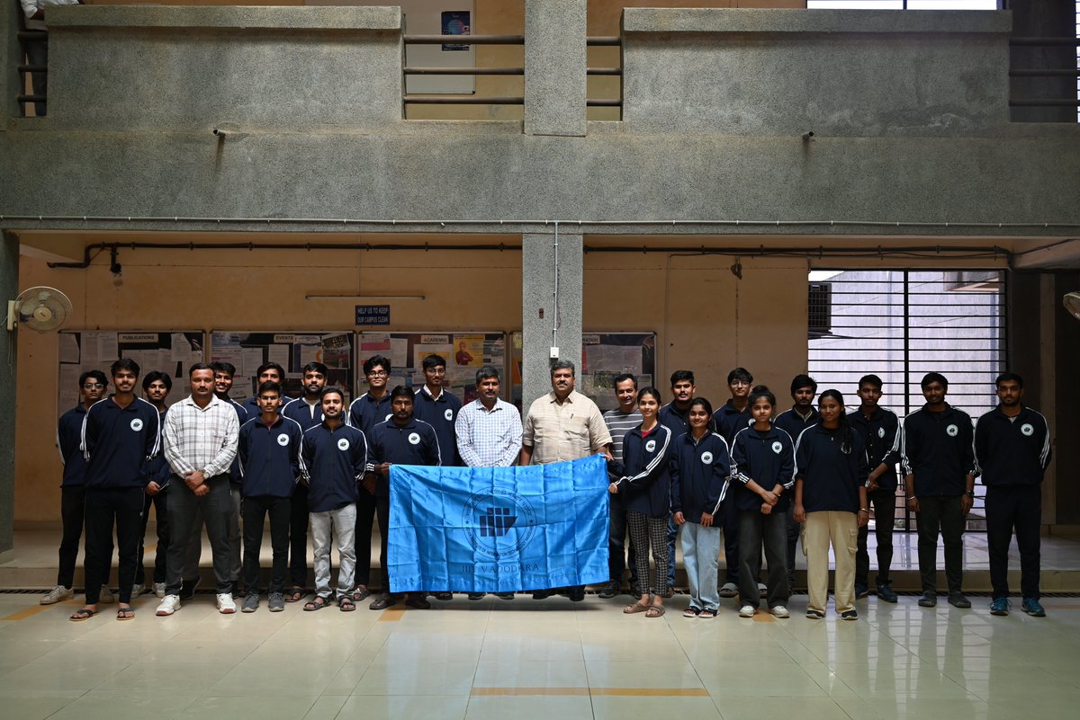 IIITVadodarasm's tweet photo. π Proud Moment for IIIT Vadodara! π
Our students showcased stellar performances at the Inter-IIIT Sports Meet 2025 at ABV-IIITM Gwalior! π
π₯ Gold β Cricket
π₯ Silver β Table Tennis (Boys), Badminton (Girls)
π₯ Bronze β Carrom (Boys)
Kudos to our champions! π #InterIIIT https://t.co/7b5cyZk7FB