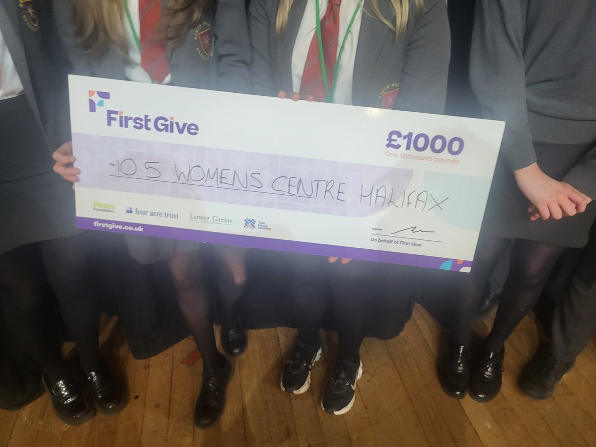 FirstGiveNPe's tweet image. Congratulations to Class 10.5 @NHGS in the @FirstGiveUK final today. The £1000 will be making a difference support the WomenCentre in Halifax. An amazing final with so many amazing presentations. Hopefully this will be the first of many in the future!! #SocialAction
