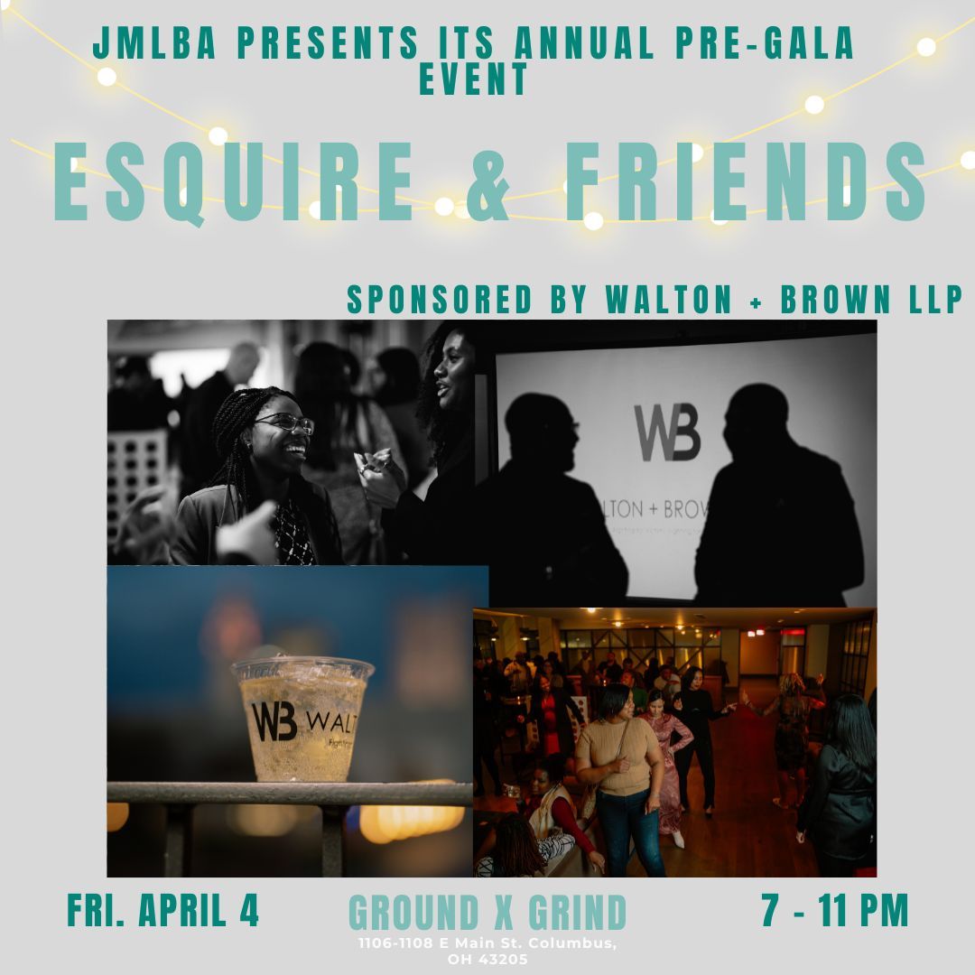 JMLBA's tweet image. Are you looking forward to the 11th Annual JMLBA Gala? Want to kick off the festivities a bit early? 

Join us for the official JMLBA Pre-Gala Celebration, proudly sponsored by Walton + Brown LLP, on Friday, April 4, 2025, from 7 to 11 pm at Ground x Grind.