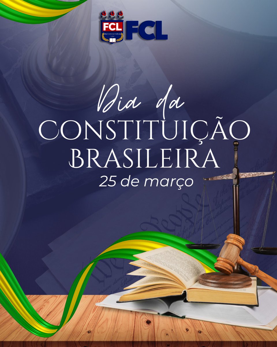 lawfcl's tweet photo. Em 25 de março, é celebrado o Dia Nacional da Constituição e a data comemora a edição da primeira Carta Magna do Brasil.

#FCLLAW #Jurídico https://t.co/b57L7XXjdD