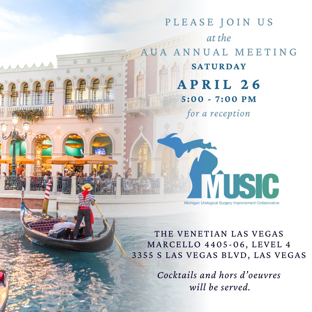 MUSIC Urology (@musicurology) on Twitter photo ⁉️Are you attending #AUA25 ⁉️
If so, we hope that you will join us for the MUSIC reception on Sat, April 26th, from 5-7pm PT!
✨ALL are welcome! ✨
<a href="/peepeeDoctor/">Khurshid Ghani</a> <a href="/caseydauw/">Casey Dauw</a> <a href="/tudor_borza/">Tudor Borza</a> <a href="/asemerjian/">Alice Semerjian</a> <a href="/DrJohnMDiBi/">John Michael DiBianco</a> <a href="/KBGinsburg/">Kevin Ginsburg</a> <a href="/cancerdrlane/">Brian Lane</a> <a href="/CraigRogersMD/">Craig Rogers MD</a> <a href="/AmerUrological/">Amer. Urol. Assn.</a> ⁉️Are you attending #AUA25 ⁉️
If so, we hope that you will join us for the MUSIC reception on Sat, April 26th, from 5-7pm PT!
✨ALL are welcome! ✨
<a href="/peepeeDoctor/">Khurshid Ghani</a> <a href="/caseydauw/">Casey Dauw</a> <a href="/tudor_borza/">Tudor Borza</a> <a href="/asemerjian/">Alice Semerjian</a> <a href="/DrJohnMDiBi/">John Michael DiBianco</a> <a href="/KBGinsburg/">Kevin Ginsburg</a> <a href="/cancerdrlane/">Brian Lane</a> <a href="/CraigRogersMD/">Craig Rogers MD</a> <a href="/AmerUrological/">Amer. Urol. Assn.</a>