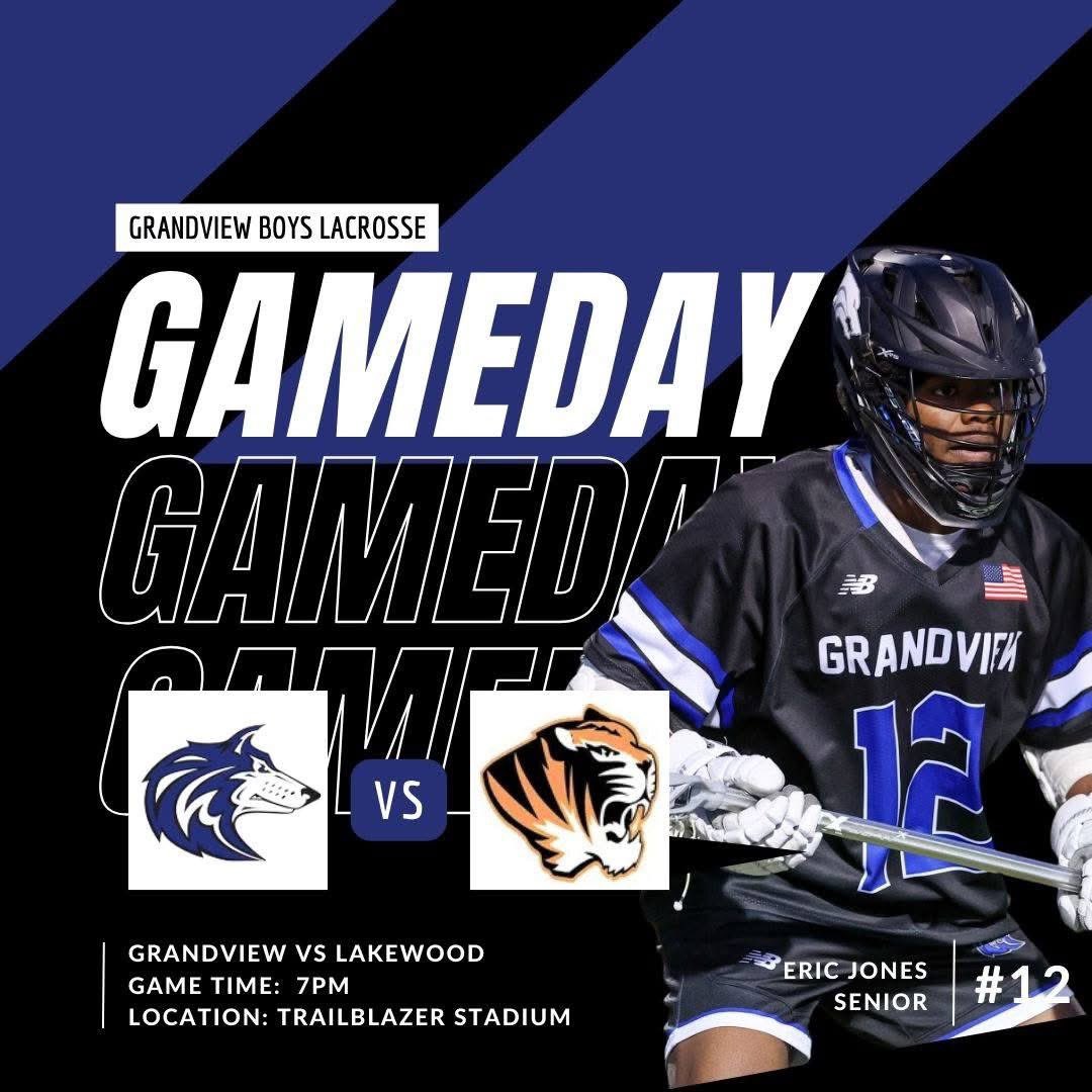 Grandview Boys Lax (@gviewboyslax) on Twitter photo πΊ GAMEDAY β LETβS GO WOLVES! π₯
Our Grandview Wolves are hitting the road today to take on the Lakewood Tigers!
π Varsity π Lakewood Tigers
π 7:00 PM
π Trailblazer Stadium
ποΈ Tickets available on GoFan
π JV π Lakewood Tigers
π 4:30 PM
π Lakewood High School Turf Field πΊ GAMEDAY β LETβS GO WOLVES! π₯
Our Grandview Wolves are hitting the road today to take on the Lakewood Tigers!
π Varsity π Lakewood Tigers
π 7:00 PM
π Trailblazer Stadium
ποΈ Tickets available on GoFan
π JV π Lakewood Tigers
π 4:30 PM
π Lakewood High School Turf Field
