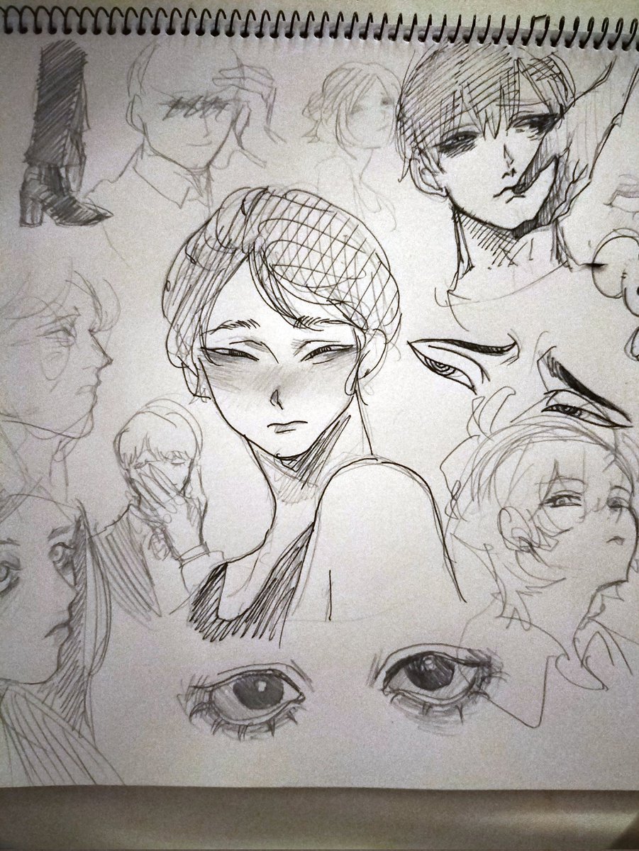 uXtpD32TVQ89993's tweet image. 今日の落書き。ほぼ模写イラスト
癖が出まくってる　＃イラスト
＃模写　＃reproduce　＃絵
#絵描きさんフォロバ１００