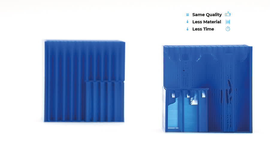 Minimizing the material waste while cutting time from the 3D printing process? We say yes! 🔥

Praised be the gradualsteps, which ensures success while using the slightest of filament in supports and infill: bit.ly/2RGSjUh
