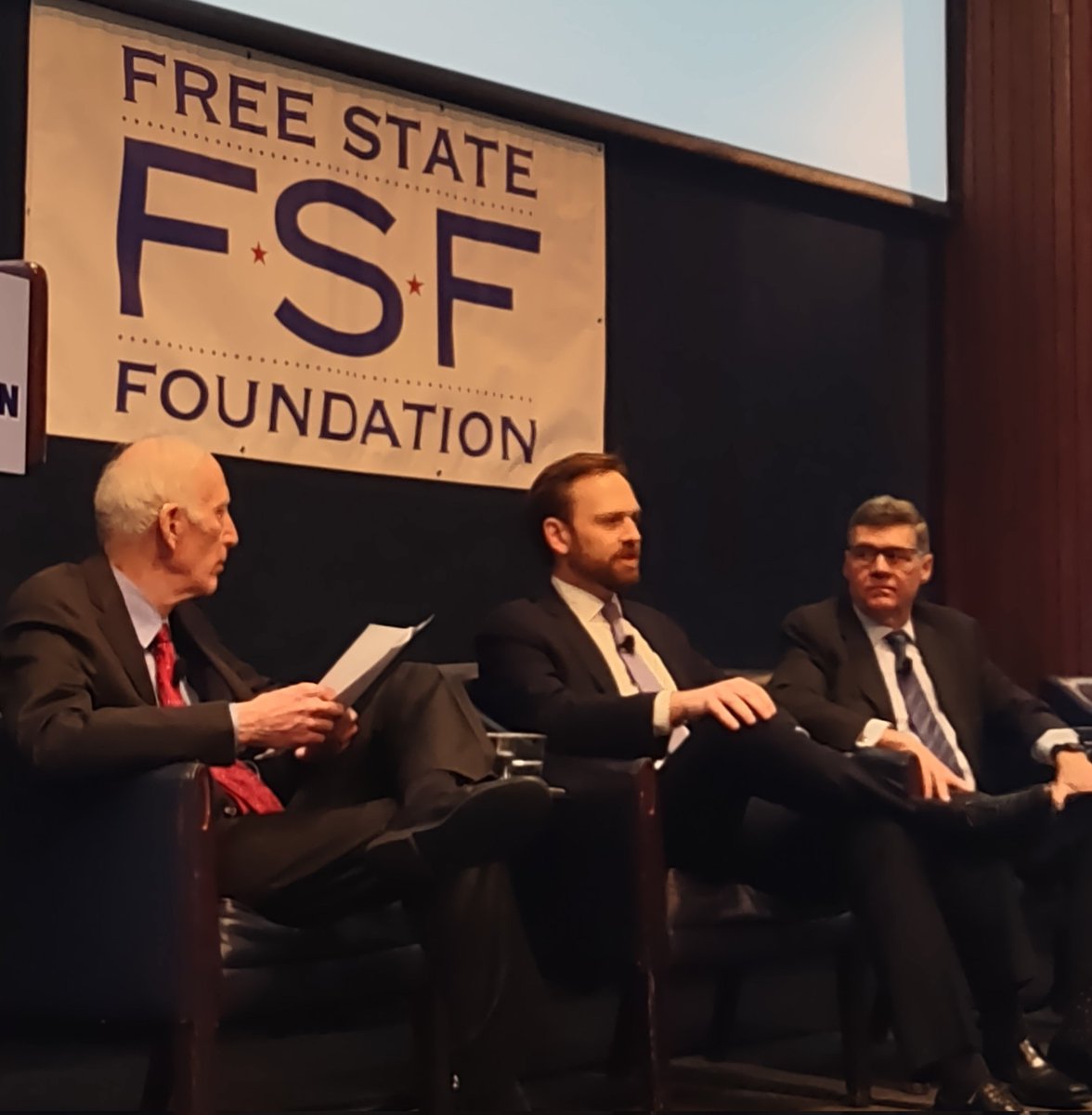 Seth Cooper (@cooperfsf) on Twitter photo #FSFConf17 conversation with <a href="/AFergusonFTC/">Andrew Ferguson</a> on President's removal power, independent agencies, Wilsonian progressive myth that the administration of government is separate from politics. m.youtube.com/live/G33c8UlQj… #FSFConf17 conversation with <a href="/AFergusonFTC/">Andrew Ferguson</a> on President's removal power, independent agencies, Wilsonian progressive myth that the administration of government is separate from politics. m.youtube.com/live/G33c8UlQj…