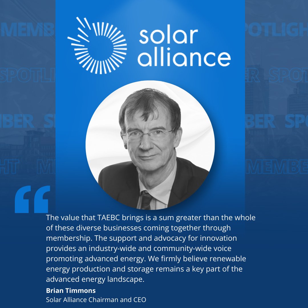Tennessee Advanced Energy Business Council (@tnadvenergy) on Twitter photo 🔹 TAEBC Member Highlight: <a href="/Solar_Alliance/">Solar Alliance</a> 🔹
Hear about:
🤝 Why Solar Alliance is part of TAEBC
💡 The value TAEBC brings to Solar Alliance
⚡️ A recent win
Read the full Q&A: brnw.ch/21wRyNq 🔹 TAEBC Member Highlight: <a href="/Solar_Alliance/">Solar Alliance</a> 🔹
Hear about:
🤝 Why Solar Alliance is part of TAEBC
💡 The value TAEBC brings to Solar Alliance
⚡️ A recent win
Read the full Q&A: brnw.ch/21wRyNq