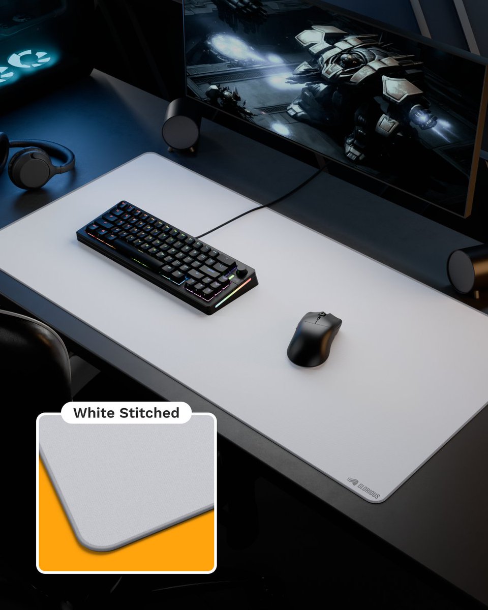 Glorious's tweet image. The GMP 2 family just leveled up—now in White and Edgeless!

With a spill-resistant surface built for precision and durability, it’s ready for any setup. Time to upgrade! 🔥 #Glorious #GMP2 #Mousepad

🔗 glorious.gg/gmp2-we