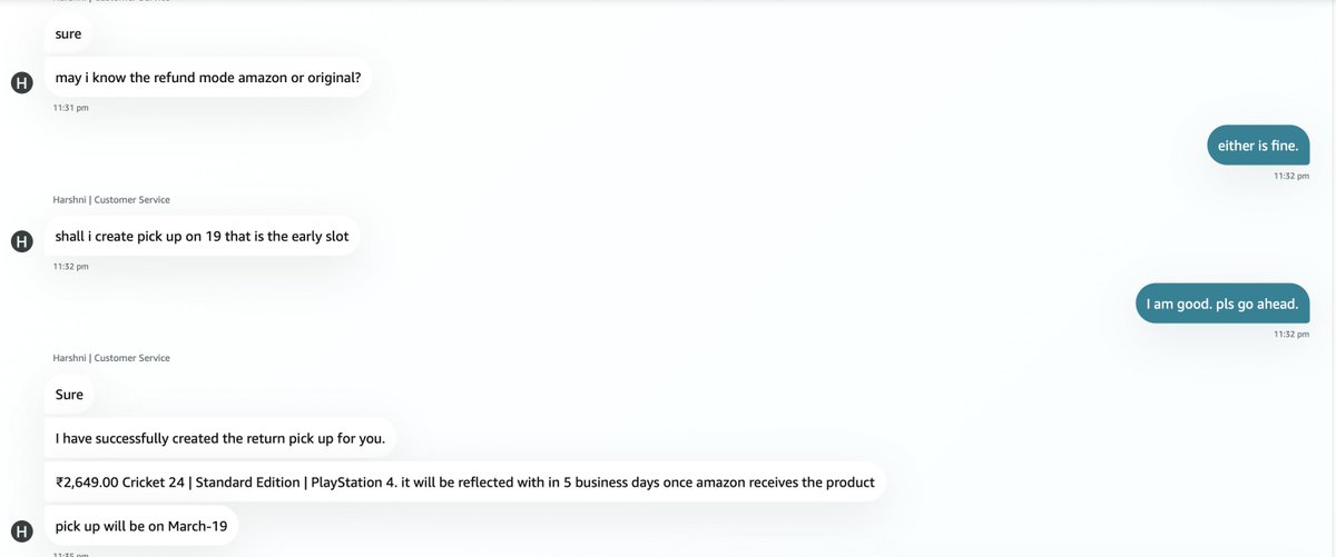 vkrishnav's tweet photo. look at @amazonIN : confirmed return and refund on 17th. https://t.co/n5RB1CYtAD