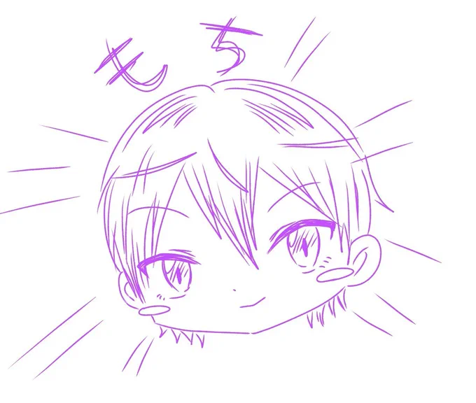 にじさんじ編〜 いい感じに描けたイブくんとちみふわぐさ、ギャングのボス、待てのノリのもち #上手いとか下手とかそういうのは関係なく自分が気に入っている絵を4枚選ぶ