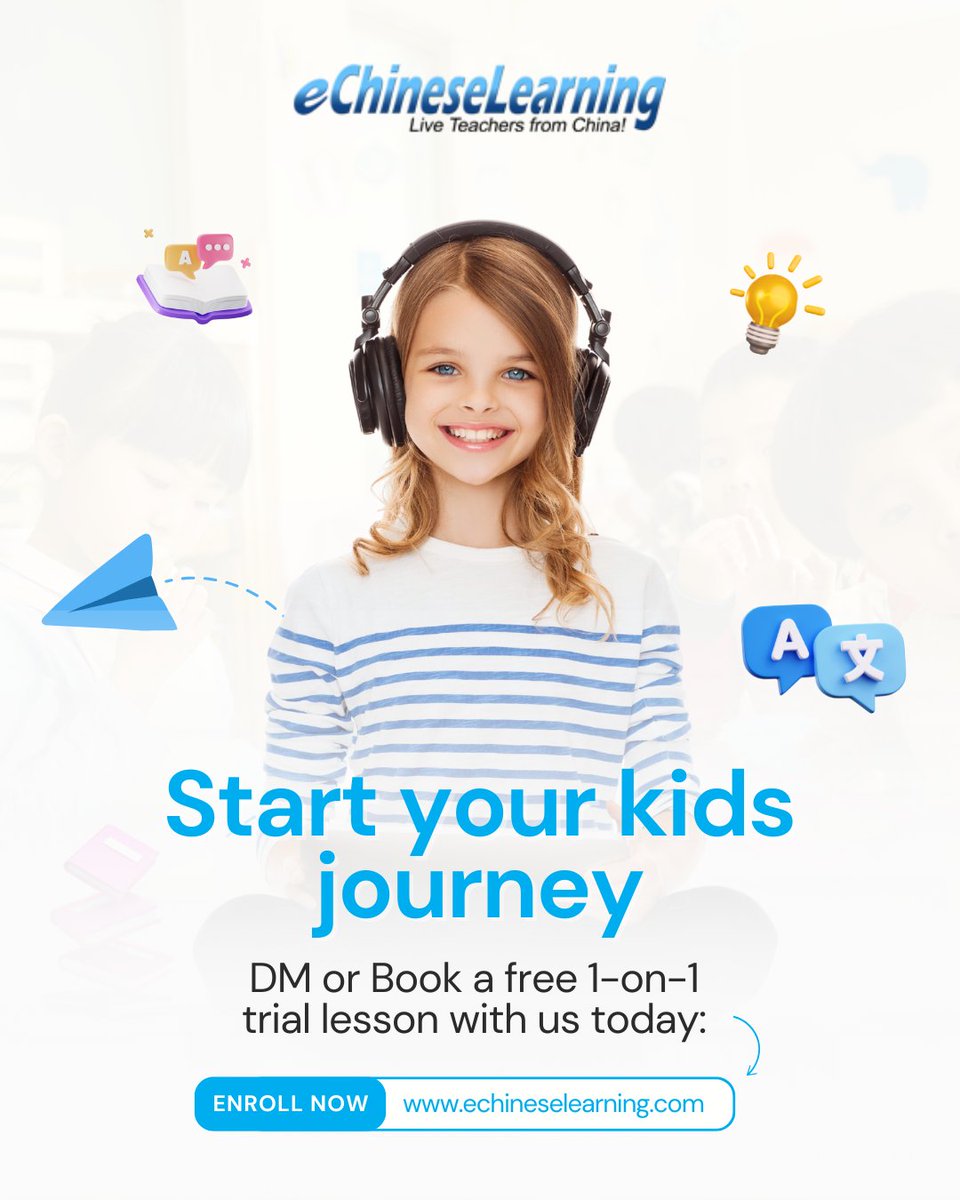 eChineseLe28674's tweet image. China dominates AI and innovation, and learning Mandarin gives kids a competitive edge! Help your child stay ahead by embracing the language of global opportunities.

Start their Mandarin journey today!
echineselearning.com/?ecl=x250325

#EChineseLearning #SmartParents #BilingualKids