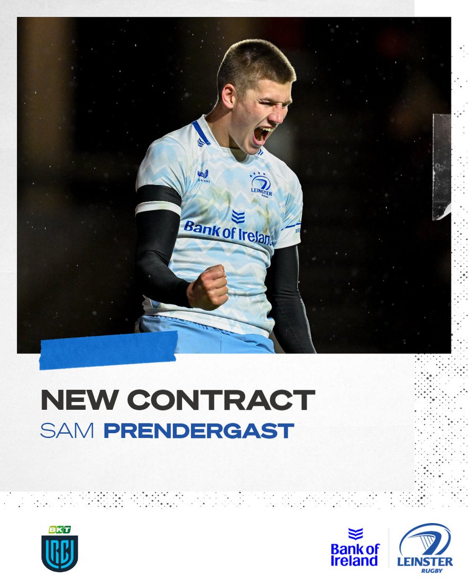 ✍️ 𝙎𝙞𝙜𝙣𝙚𝙙

Sam Prendergast has inked a new deal with Leinster Rugby. 🤝💙 

#NeverLessThanEverything