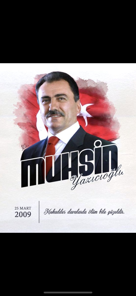 TelliogluTahir's tweet photo. Vatan ve millet sevdalısı 
Büyük dava adamı merhum #MuhsinYazıcıoğlunu  
şehadetinin Yıl dönümünde
Rahmet  ve minnetle anıyorum.
Ruhu şad, mekanı cennet olsun.
#unutmadıkunutmayacağız🇹🇷 https://t.co/XZpMzWKiQ6