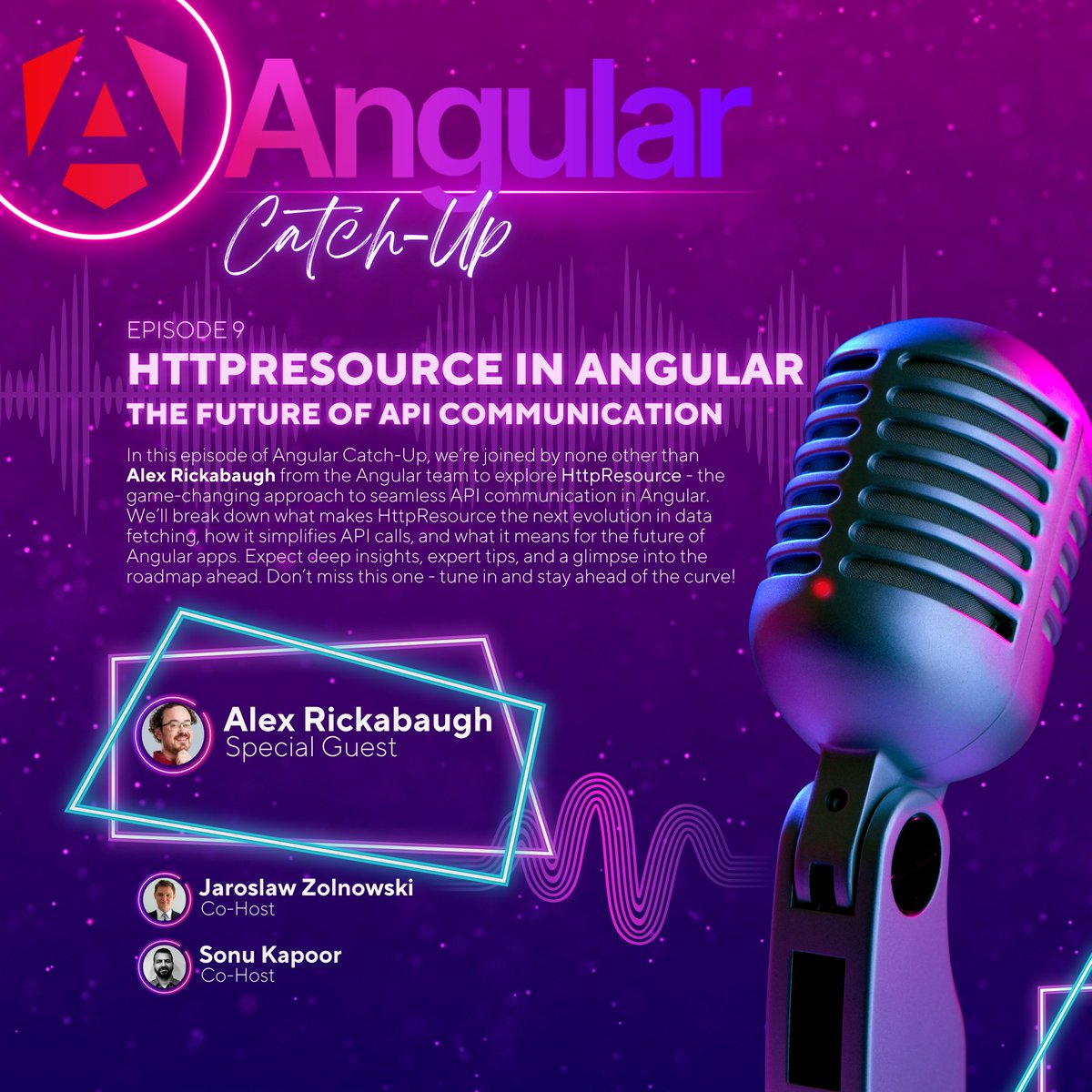 Jarosław Żołnowski (@jarekzolnowski) on Twitter photo Buckle up for another episode of Angular Catch-Up with <a href="/synalx/">🦋 Alex Rickabaugh</a> to explore HttpResource🔥
Say goodbye to manual request handling and hello to a Signal-friendly way to simplify API calls!🚀
Drop your questions and catch previous episodes👉 angular-catch-up.podbean.com Buckle up for another episode of Angular Catch-Up with <a href="/synalx/">🦋 Alex Rickabaugh</a> to explore HttpResource🔥
Say goodbye to manual request handling and hello to a Signal-friendly way to simplify API calls!🚀
Drop your questions and catch previous episodes👉 angular-catch-up.podbean.com