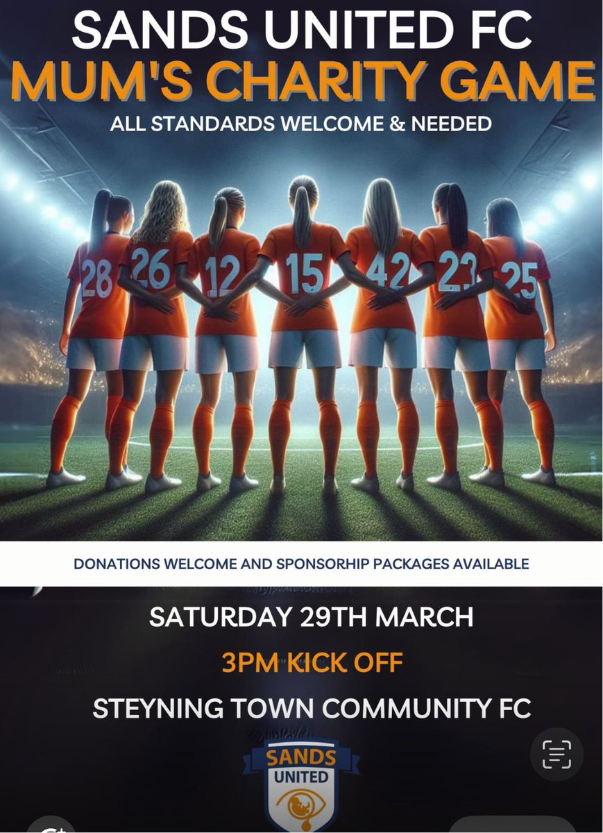 🚨6PM Tonight 🚨
Cant lie this one had me peeling onions <a href="/SUFCBrighton/">Sands United FC Brighton & Hove 💙</a> <a href="/SundayLeagueGK/">The Sunday League Goalie</a> 
Incredible charity, the lads talk about why Sands Utd was set up, the parents grief,  the help available, and of course their big match Saturday 3pm at the great host venue <a href="/SteyningTown/">Steyning Town FC ⚽</a>