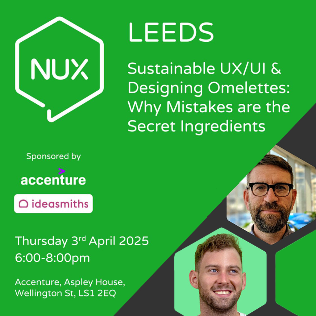 Tickets are now available for the first NUX Leeds event of 2025, and we’d love for you to join us! 👇

🎟️ Grab a ticket here: bit.ly/4ihhT9D 🎟️

#NUXLeeds #NUXUK #UXdesign
