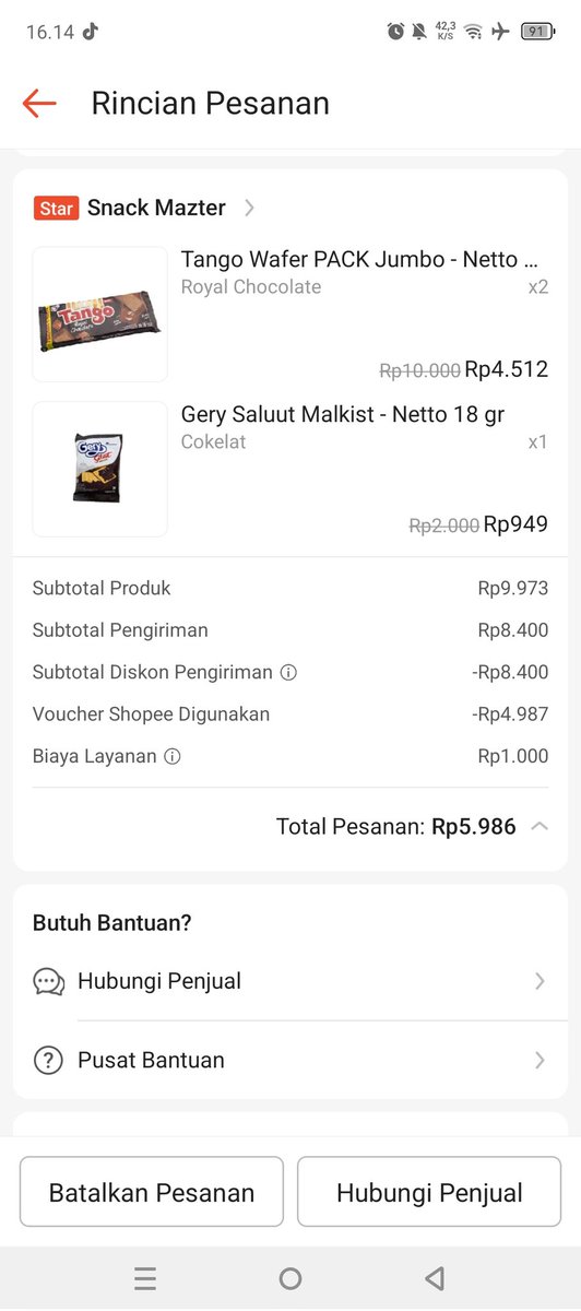 PrayogaAndi's tweet photo. @RacunBelanja Sama mincun, 50% maks 5k juga 😁 https://t.co/hZOF5XoMwB