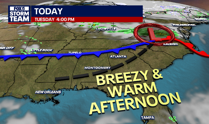 Ouch.
Highest pollen count so far this season yesterday.
Today features sunshine (after some areas of thick fog for some) and a breezy, warm afternoon.
<a href="/GoodDayAtlanta/">Good Day Atlanta</a>