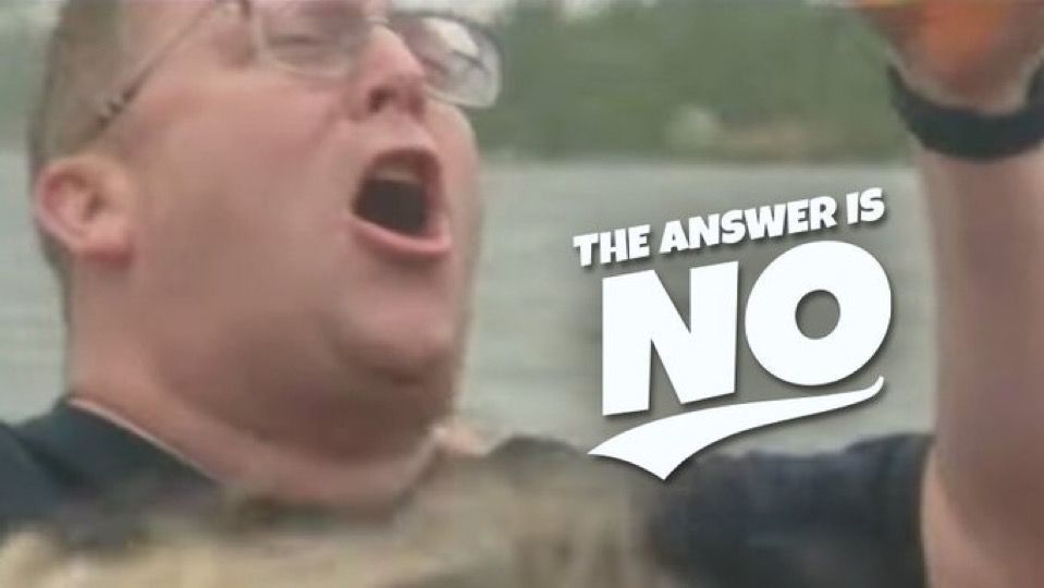 THE ANSWER IS NO tweet media