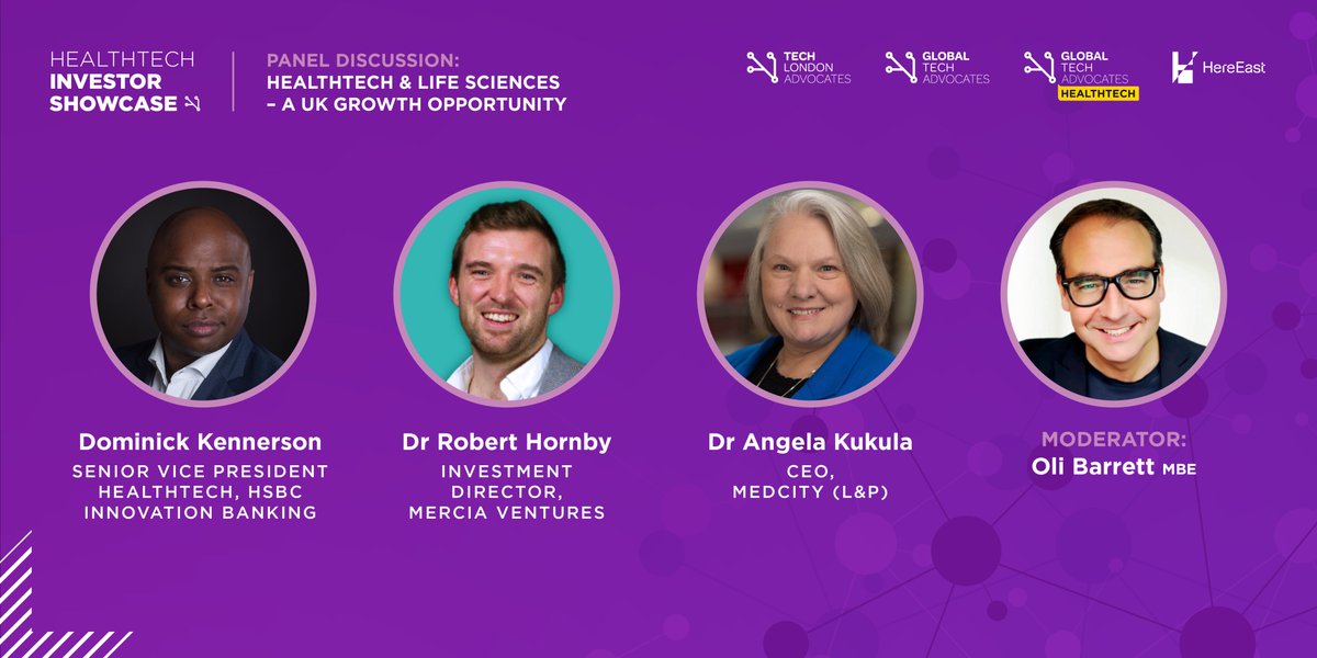Tech London Advocates (@techlondonadv) on Twitter photo 🔍 Healthtech & Life Sciences - A UK Growth Opportunity
Join <a href="/HSBCInnovation/">HSBC Innovation Banking</a>'s Dominick Kennerson, Dr Robert Hornby of <a href="/Mercia_PLC/">Mercia Asset Management PLC</a> & <a href="/MedCityHQ/">MedCity</a> CEO Dr Angela Kukula exploring the growth potential of UK healthtech & life sciences, moderated by <a href="/OliBarrett/">Oli Barrett</a>
#HealthTechIS 🔍 Healthtech & Life Sciences - A UK Growth Opportunity
Join <a href="/HSBCInnovation/">HSBC Innovation Banking</a>'s Dominick Kennerson, Dr Robert Hornby of <a href="/Mercia_PLC/">Mercia Asset Management PLC</a> & <a href="/MedCityHQ/">MedCity</a> CEO Dr Angela Kukula exploring the growth potential of UK healthtech & life sciences, moderated by <a href="/OliBarrett/">Oli Barrett</a>
#HealthTechIS