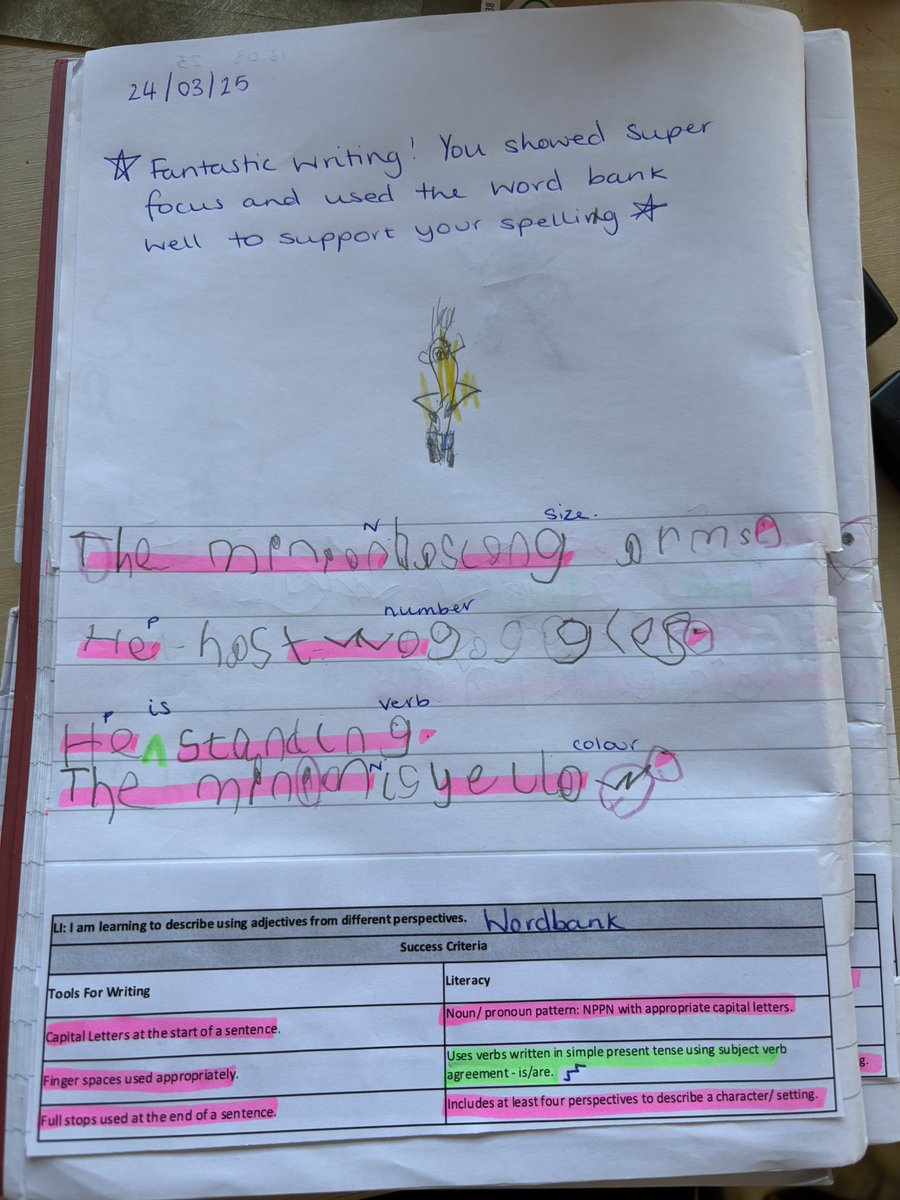 StKennethsRCPS's tweet photo. Primary 1a have been working very hard with their #improvingwriting โ๏ธ We are using our describing bubble to help us write description texts using all of our tools for writing! Check out some of our amazing work! @FifeCYPIC @FifePLTeam @scotgovCYPIC ๐คฉ๐ฅณ https://t.co/ODFjtKzs7G