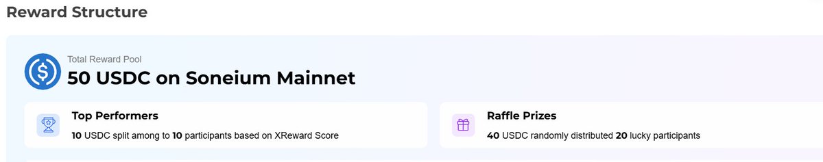 depp_nft's tweet image. Our new feature is live! You can join now  50 USDC on Soneium Mainnet.  #XReward 🚀 Join the quest, deppeth.gm  and claim that shiny Soneium Badge on

@xstar_id #XStar