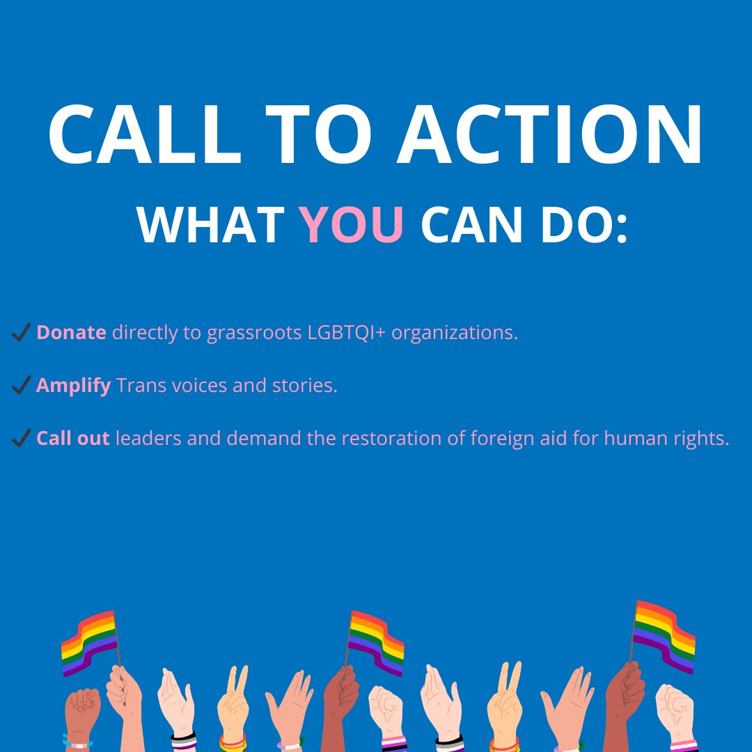 Transgen1Global's tweet photo. The US government has made massive cuts to foreign aid—funding that directly supports LGBTQI+ communities, especially Transgender people, around the world. These cuts aren’t just numbers on a spreadsheet. They’re life-threatening decisions. https://t.co/tPrdh2fsjN
