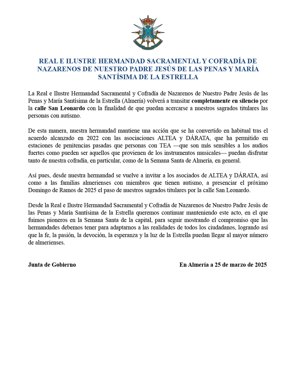 Hermandad de la Estrella (Almería) tweet media