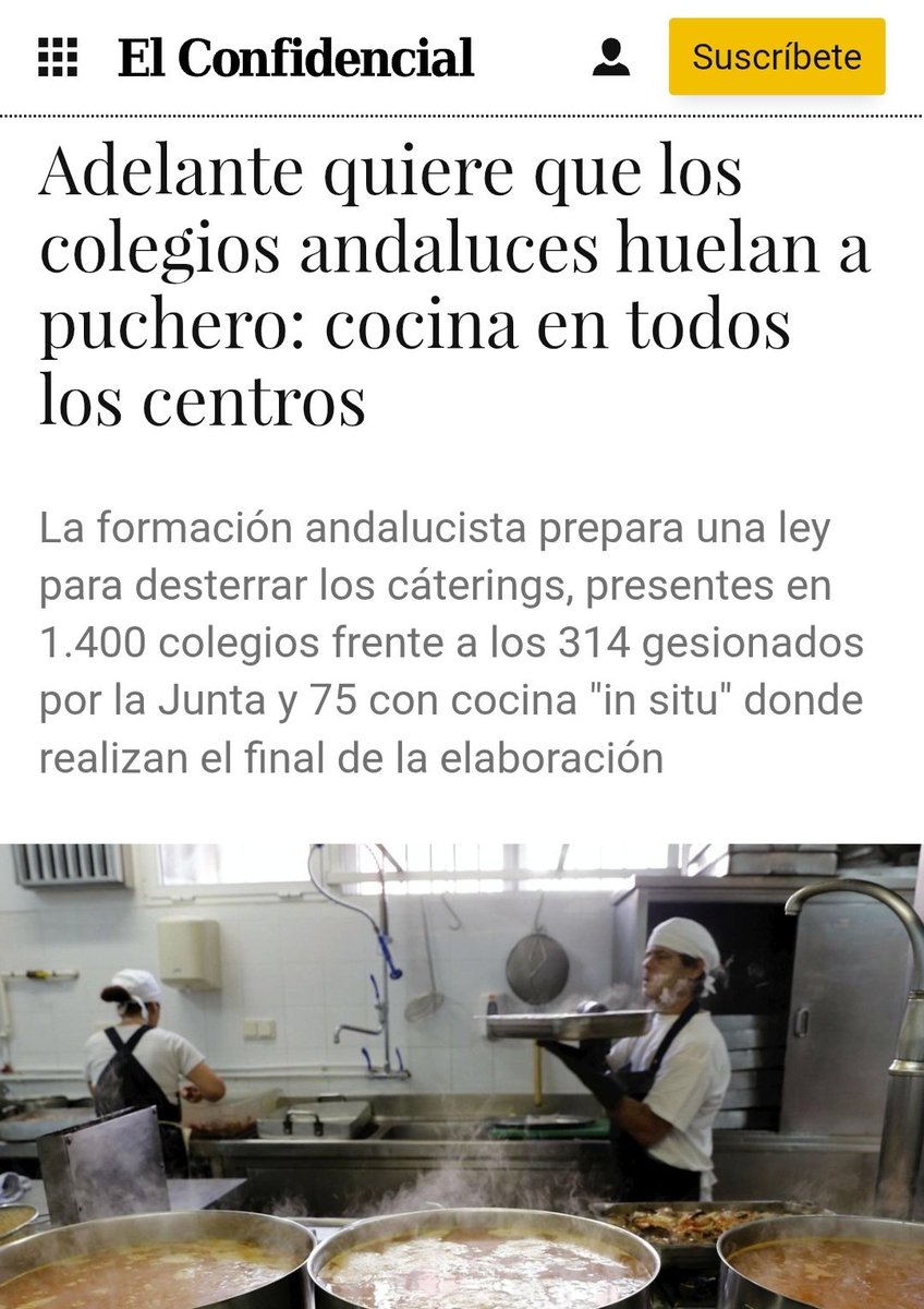 ¿Que qué queremos para los comedores escolares? ESTO 👇😊