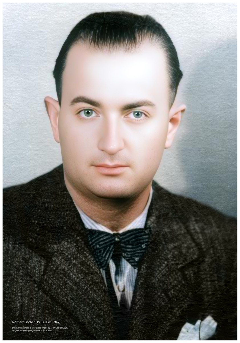 On this day in 1913, a Czech Jewish man was born. On the 10 Dec 1941 he was deported to the Theresienstadt Ghetto and on the 15 Jan 1942 to the Riga Ghetto. He perished in the Shoah. His name was Norbert Fischer