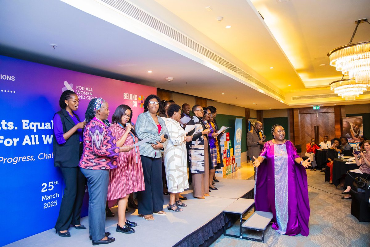 Today, we stand united!
 
In celebration of #IWD2025, the <a href="/UNRwanda/">UN Rwanda</a> family &amp; its partners gathered under the theme "For ALL Women and Girls: Rights. Equality. Empowerment" — reflecting on 30yrs since the #BeijingDeclaration &amp; renewing our commitment to accelerate gender equality.