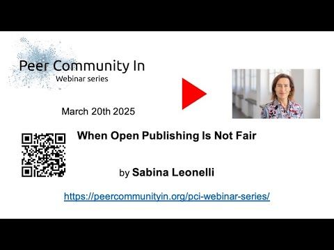 Last Thursday, we had the pleasure of listening to Sabina Leonelli's talk on "When Open Publishing Is Not Fair". If you missed it, the video is now available online! Check it out here: buff.ly/Ps1ebQO