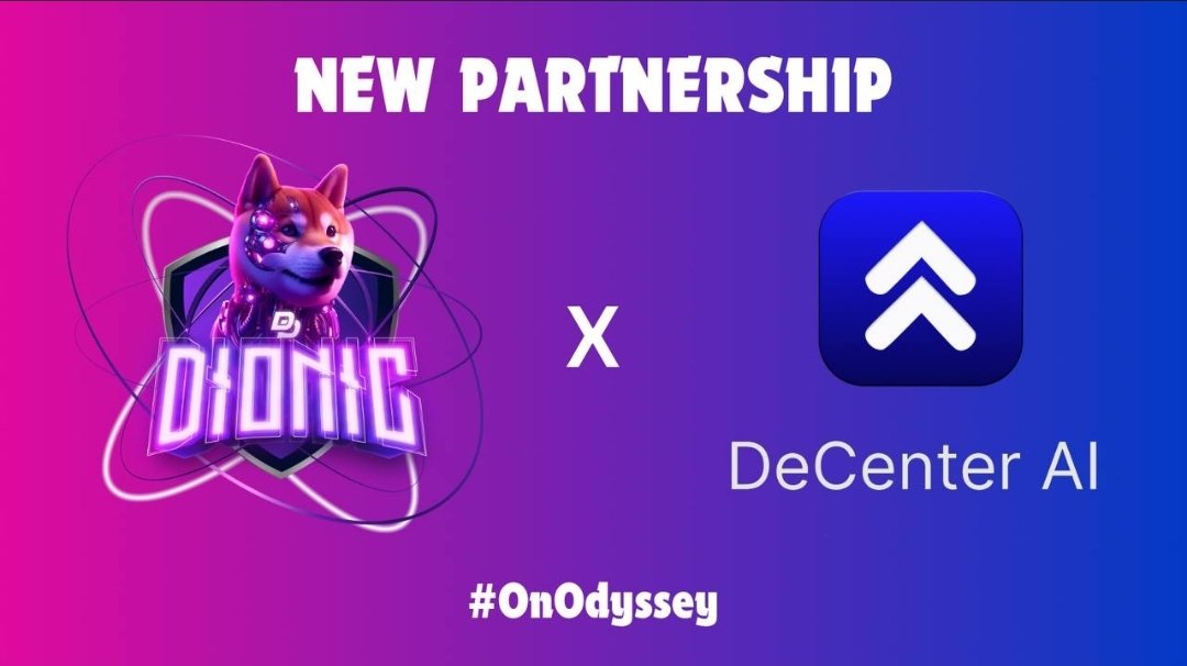 🚀 DIONIC x DeAI: A Powerful Partnership for the Future of AI on odyssey 🤝

We’re excited to announce a partnership between $DIONIC and $DeAI! $DeAI will be developing customized tools tailored for $DIONE it's #Odyssey. Also DeAI will intergrade odyssey to their own product!