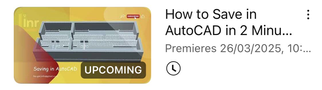 New video drops tomorrow 🤞🏽

Subscribe here: youtube.com/@Linr.videos

#autocad #design #civilengineering #architecture #autodesk