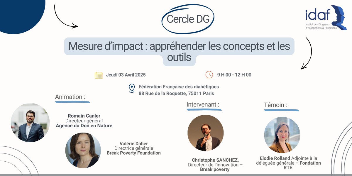📢 [DERNIÈRE CHANCE] Plus que quelques jours pour vous inscrire !

Comment démontrer l’efficacité de vos actions et optimiser vos projets grâce à la mesure d’impact ? 🌍📊

🔗 Plus d'information ! 👉 bit.ly/4bIMmL9

#IDAF #Asso  #ESS #ImpactSocial #MesureDImpact