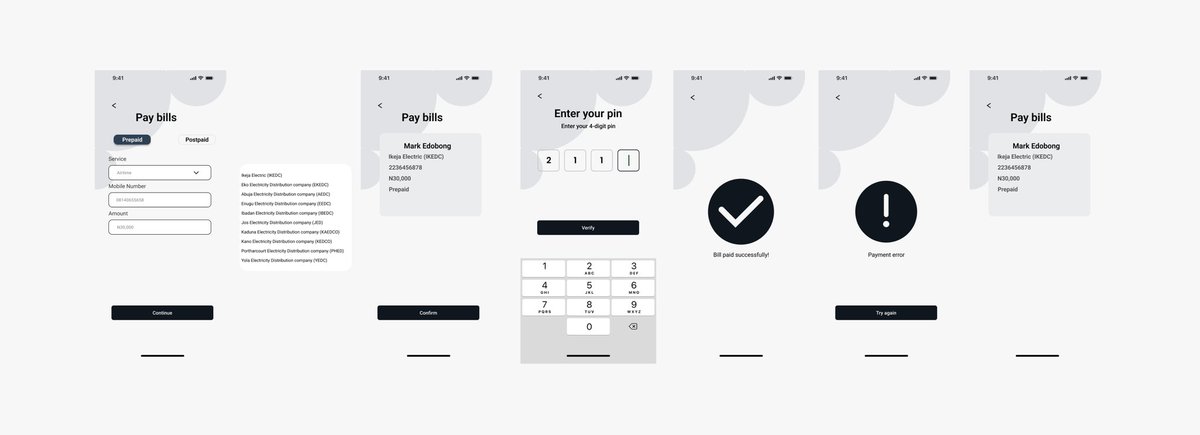 uiwitholatomiwa's tweet photo. I designed a user-friendly pay bill screen for electricity bills, offering multiple payment options #websitedesign #fintech #finease #productdesignchallenge #womenintech #appscreen #ui #design #techforall #UXDesign https://t.co/yacvX49vN5