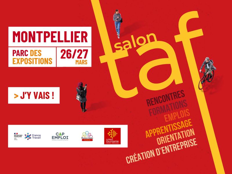 Vous envisagez de reprendre vos études, de vous reconvertir ? 💭 Vous souhaitez en apprendre plus sur la Validation des Acquis ? 🤔

Donnez vie à votre projet professionnel à nos côtés 🤝

Rendez-vous les 26 et 27 mars au Parc des Expositions de #Montpellier pour le Salon #TAF 💼