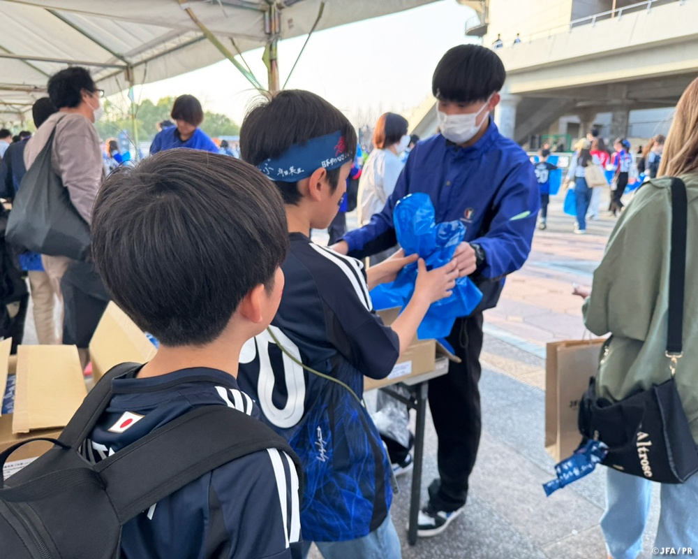 ✨🔵スタンドを青く染めて、 選手をピッチに迎えいれよう