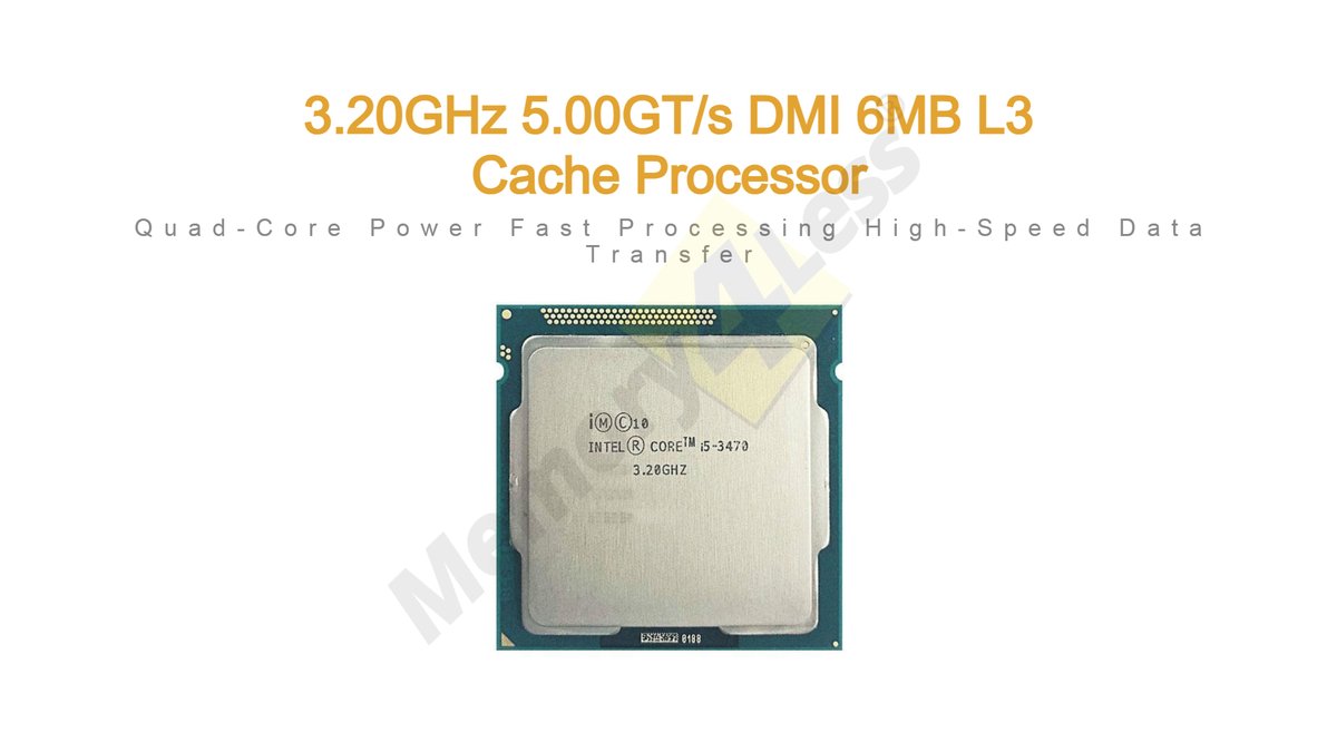 Memory4Less's tweet image. i5-3470 Intel Core i5 Quad-Core 3.20GHz LGA 1155 Processor 
Order Now: memory4less.com/intel-3-20ghz-…
YT Video: youtu.be/49WH8RaQjt4
#IntelCorei5 #i53470 #QuadCore #FastProcessing #PCUpgrade #ReliablePerformance #TurboBoost #Multitasking #EfficientComputing #SmoothPerformance