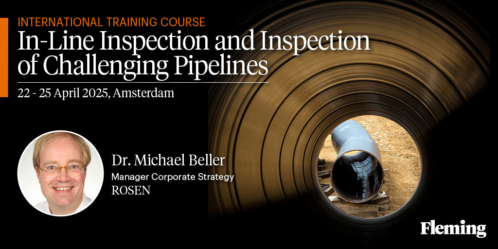 Fleming_Energy's tweet image. 🔍 Join Dr. Michael Beller in Amsterdam for expert insights on in-line inspection &amp;amp; pipeline integrity! 🚀 With 30+ years of experience, he’ll cover inspection tools, defect detection &amp;amp; safety strategies. 📅 Don’t miss it! 👉 eu1.hubs.ly/H0hLZvF0 #PipelineIntegrity #Energy