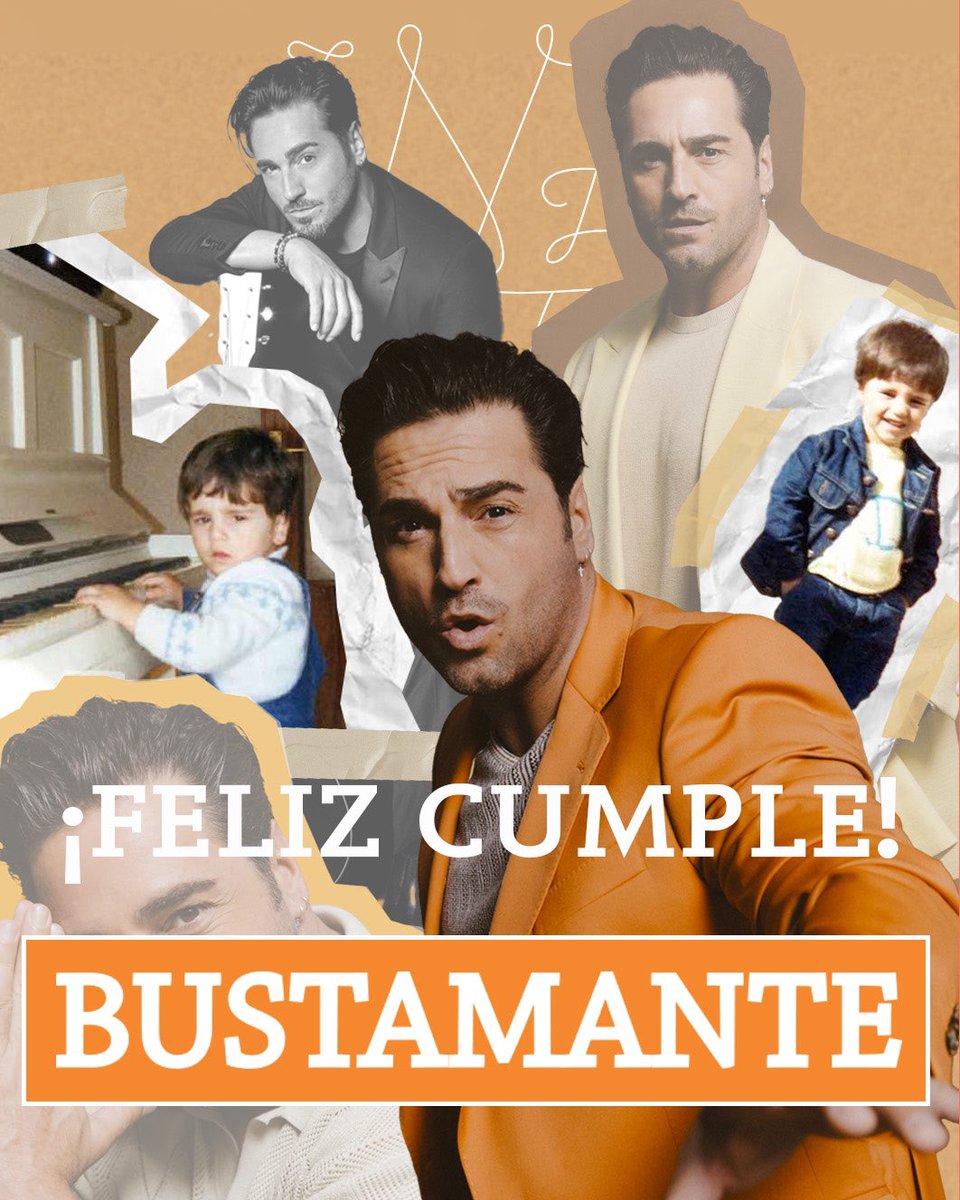 🎂🧡 Hoy es el cumpleaños de <a href="/David_Busta/">Bustamante</a> 

Crecimos contigo, con tu música y tu pasión. Por muchos más años disfrutando de tu alegría, ¡muchas felicidades!