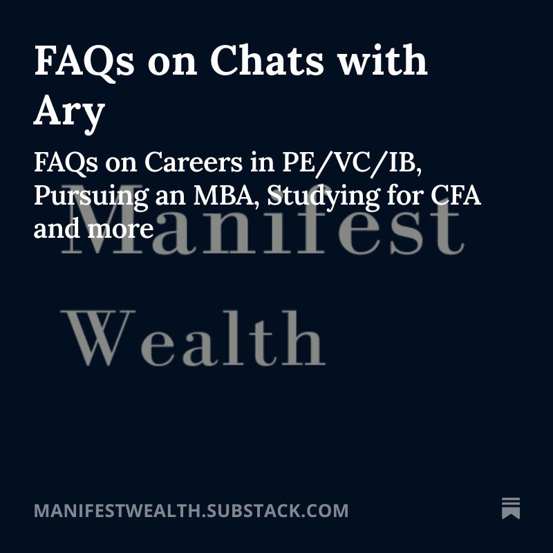 Ary_Mulchandani's tweet photo. And it’s live - An FAQ doc basis all the common queries around VC, Finance, MBA, CFA and more that folks asked me during my free coffee chat sessions https://t.co/F3aKnmIe8f