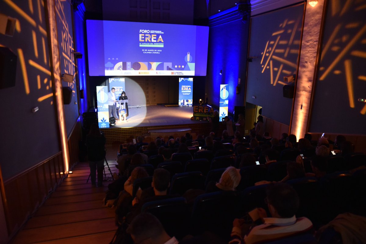AragonEmprende's tweet photo. ¡Arranca el Foro de Emprendimiento Rural e Innovación EREA: el impulso del territorio! 🚀
🔴 Si no has podido asistir, sigue el streaming en nuestro canal: https://t.co/qZZ77MuwaZ
#EREA #MedioRural #Emprendimiento #Innovación #EREA3 https://t.co/mj0Xpv2H6w