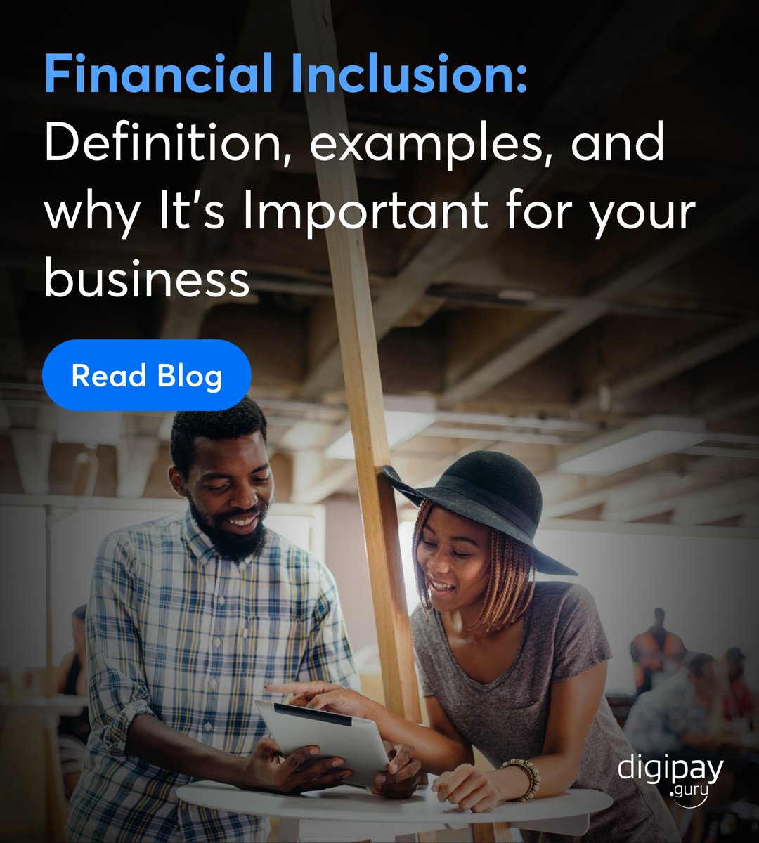 Nearly 1.4B people lack access to financial services. This is a huge opportunity for you. Mobile money &amp; agency banking can bridge the gap and drive growth.

Read this blog to learn why financial inclusion matters: digipay.guru/blog/all-about…