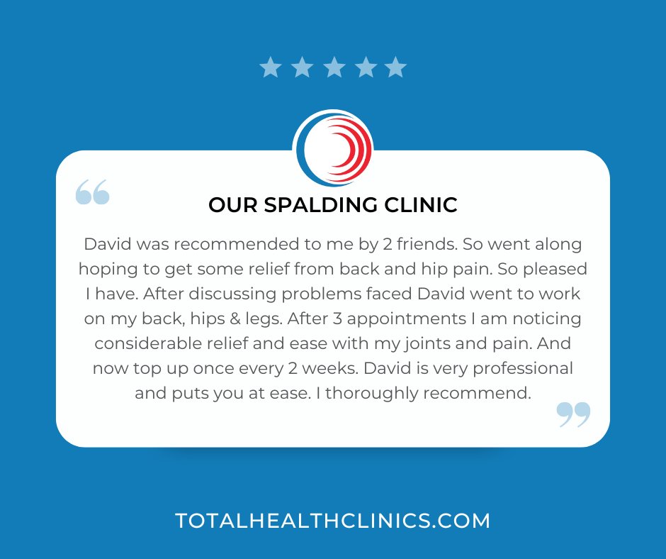 TotalHealthLtd's tweet photo. We love hearing how our expert team makes a difference! ⭐⭐⭐⭐⭐

If you're struggling with pain or stiffness, book an appointment today and start your journey to feeling better!

#TotalHealthClinics #CustomerReview #Physiotherapy https://t.co/TZoG57BhnN
