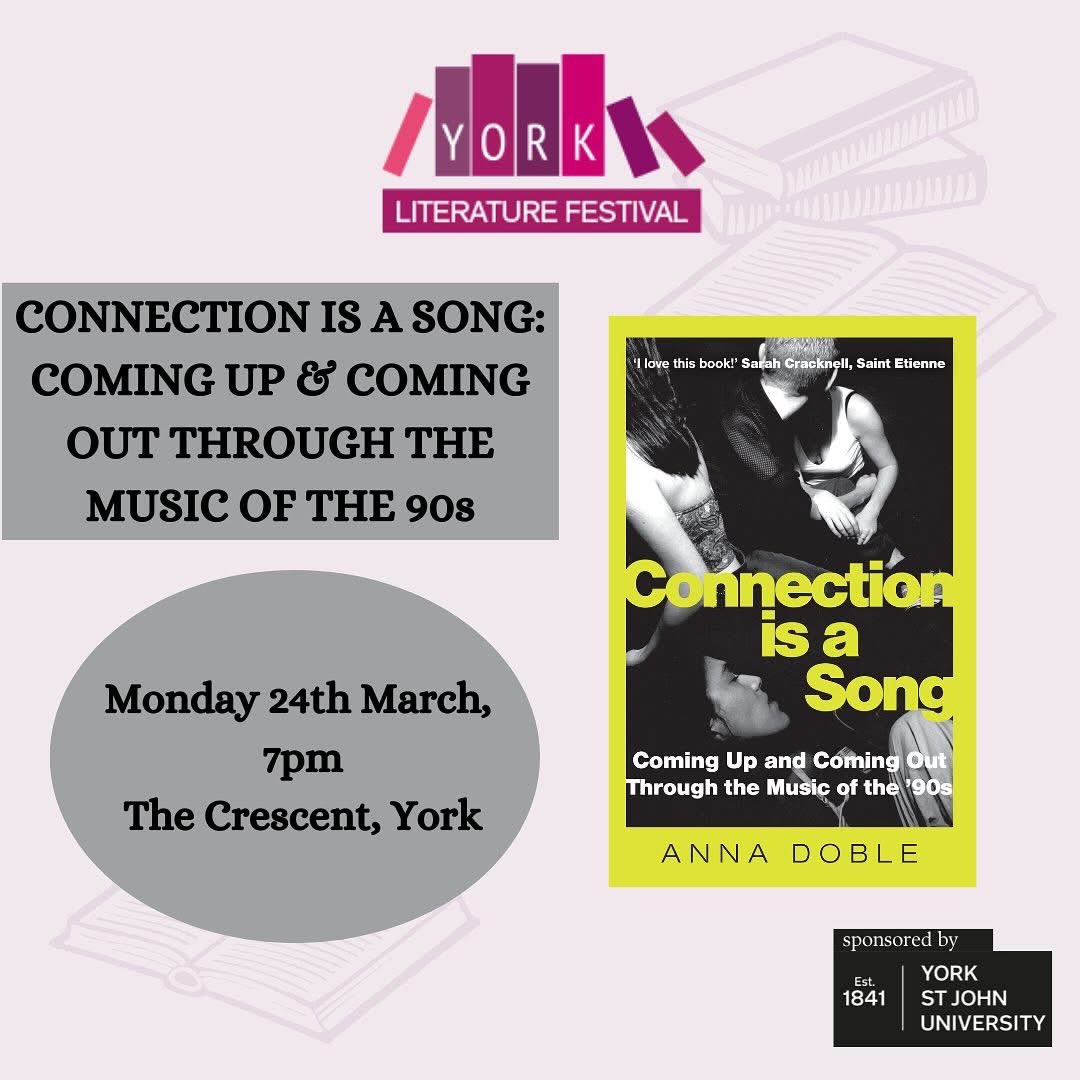 Anna Doble (@annadoble) on Twitter photo Thank you so much to <a href="/YorkLitFest/">York Literature Festival 📚</a> & <a href="/TheCrescentYork/">TheCrescentYork</a> for inviting me to chat about music and growing up in the 90s in the place where it all began…
<a href="/FraserYSJ/">Fraser Mann</a> - that was my favourite Q&A yet 🙌
Connection is a Song, paperback 8 May:
geni.us/ConnectionIsAS… Thank you so much to <a href="/YorkLitFest/">York Literature Festival 📚</a> & <a href="/TheCrescentYork/">TheCrescentYork</a> for inviting me to chat about music and growing up in the 90s in the place where it all began…
<a href="/FraserYSJ/">Fraser Mann</a> - that was my favourite Q&A yet 🙌
Connection is a Song, paperback 8 May:
geni.us/ConnectionIsAS…